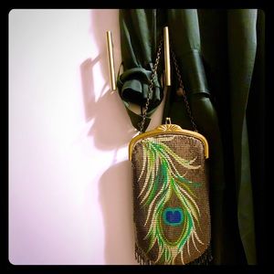 COPY - Whiting & Davis Peacock Flapper Chainmail …